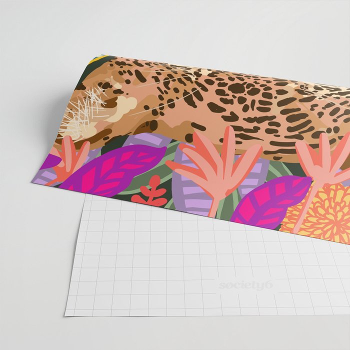 Peek A Boo Leopard Wrapping Paper Gallery Image 2