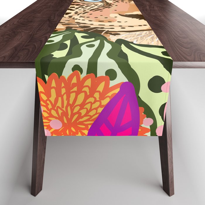 Peek A Boo Leopard Table Runner Gallery Image 1