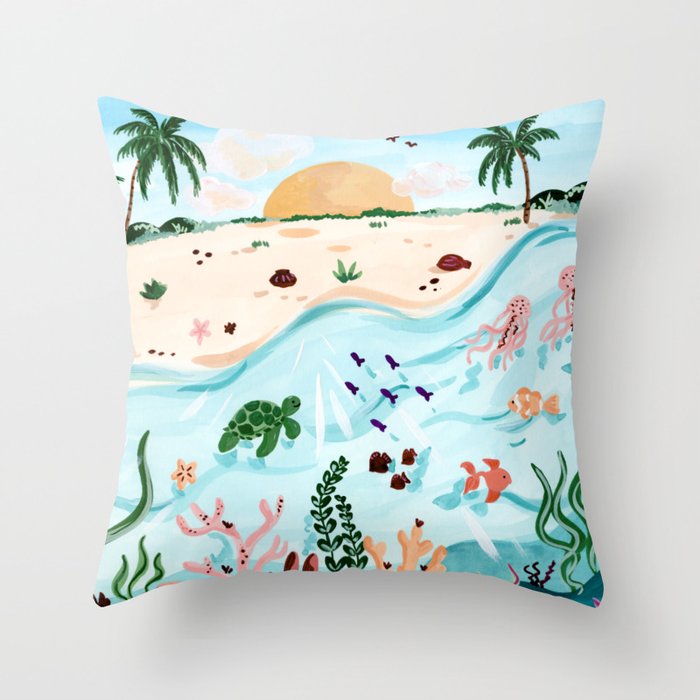 Underwater Throw Pillow Gallery Image 6