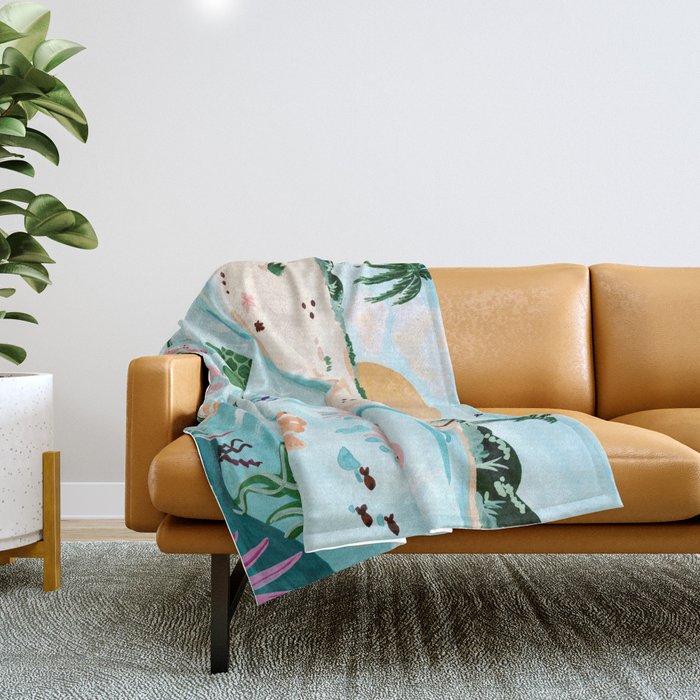Underwater Throw Blanket Gallery Image 1