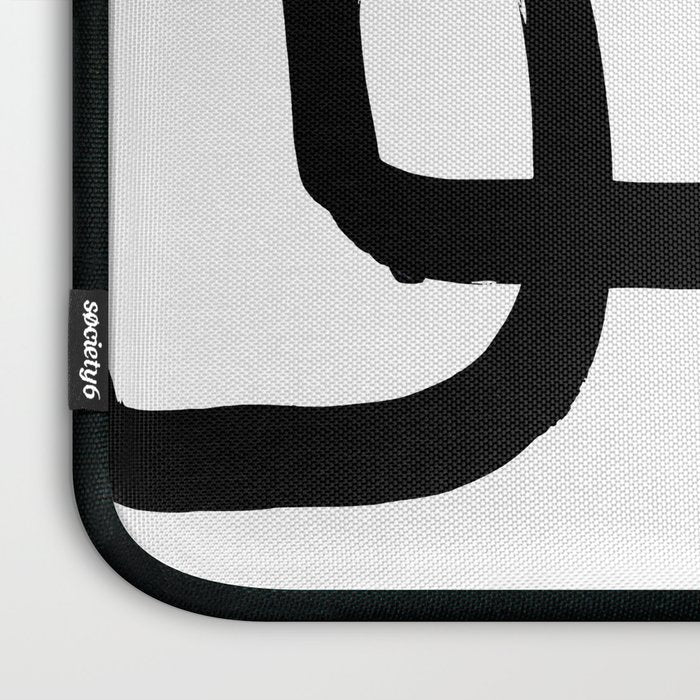 Retro Ink White Background Laptop Sleeve Gallery Image 3
