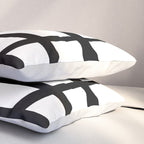 Retro Ink White Background Pillow Sham Gallery Image 3