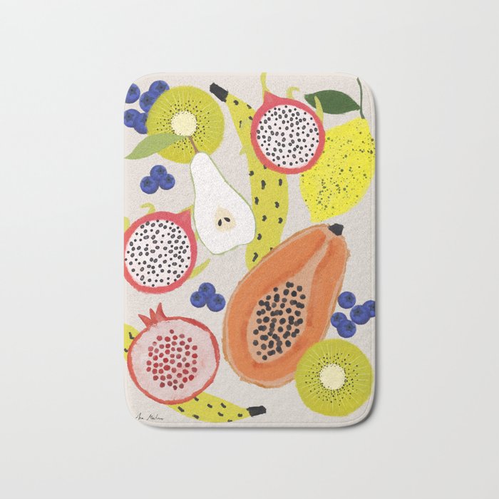 Tropical fruits Bath Mat Gallery Image 1