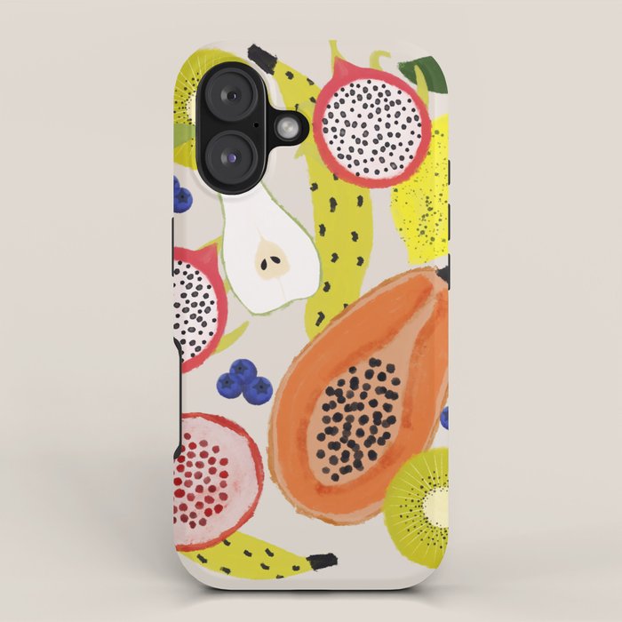 Tropical fruits iPhone Case Gallery Image 1
