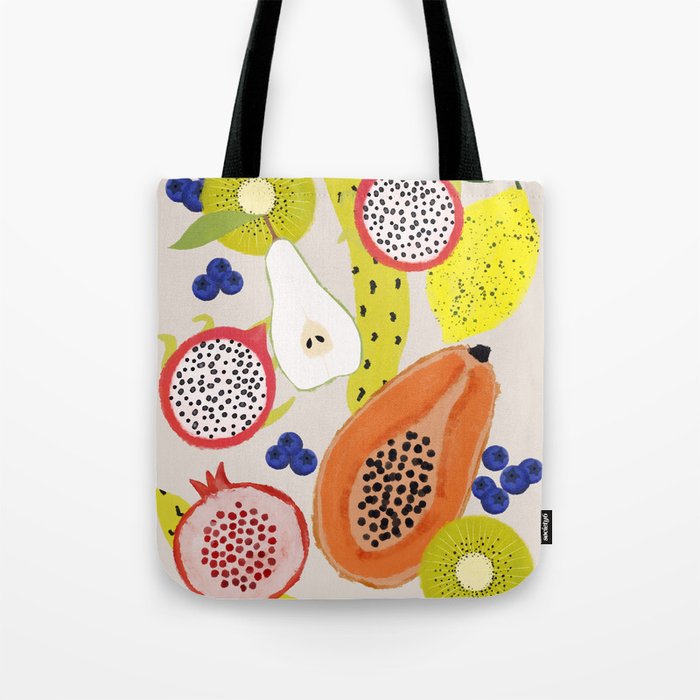 Tropical fruits Tote Bag Gallery Image 1