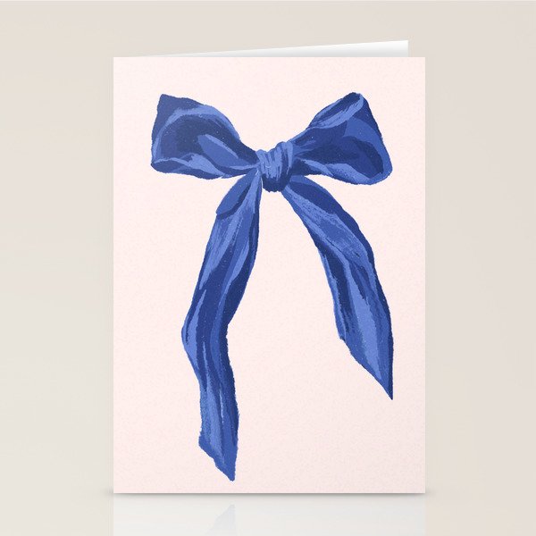 Blue realistic bow  Stationery Card Gallery Image 2