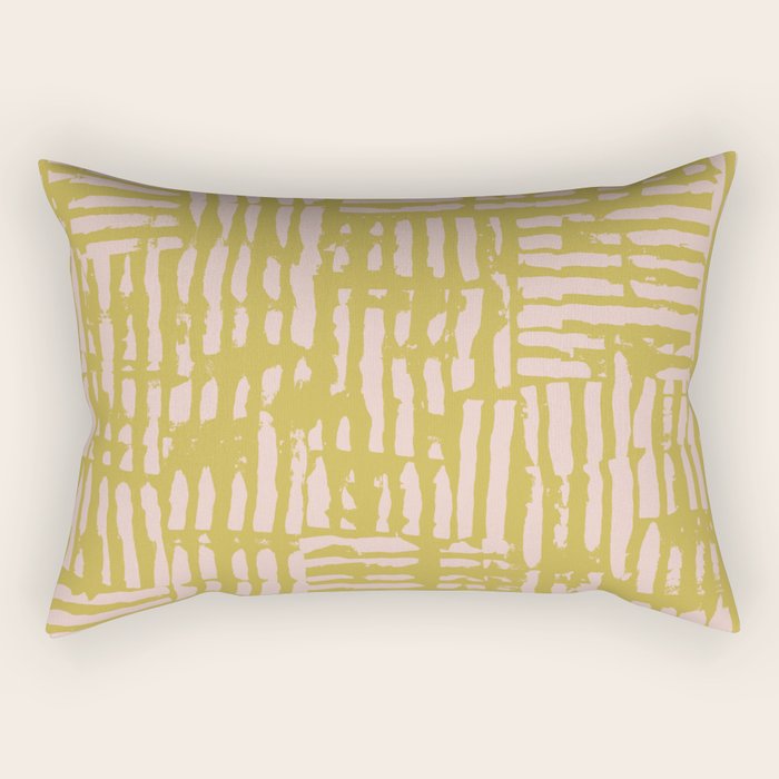 Combed Stripes Rectangular Pillow Gallery Image 2