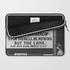 Prohibition restaurant advertising liquor and beer warning customers to stock up now on liquor and beer before prohibition goes into affect black and white illustration photograph - photography - photographs ad Laptop Sleeve Gallery Image 2