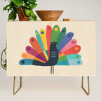 Whimsical Peacok Credenza Gallery Image 1