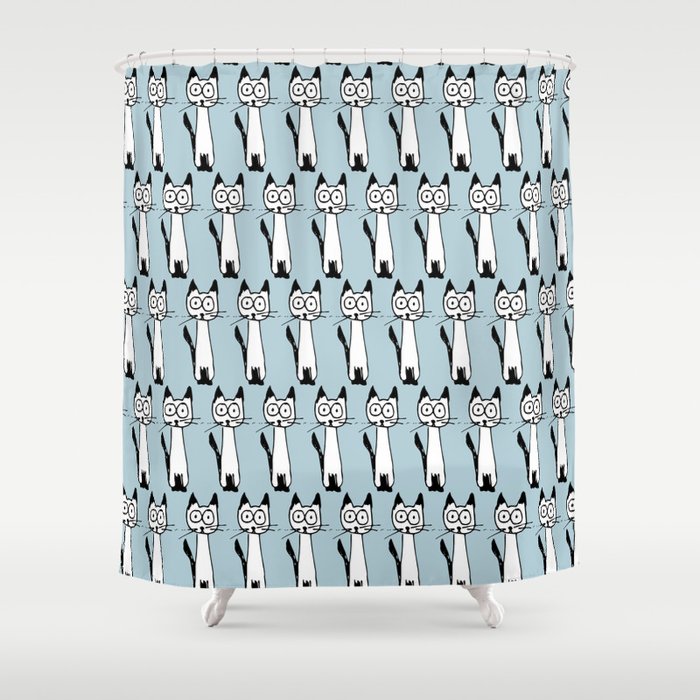 Hey it's a cat! Shower Curtain Gallery Image 1