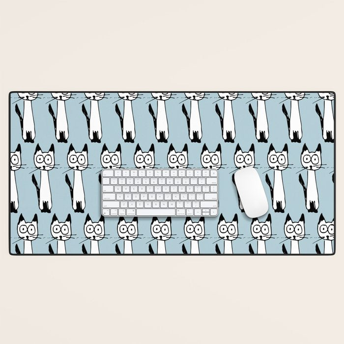 Hey it's a cat! Desk Mat Gallery Image 1