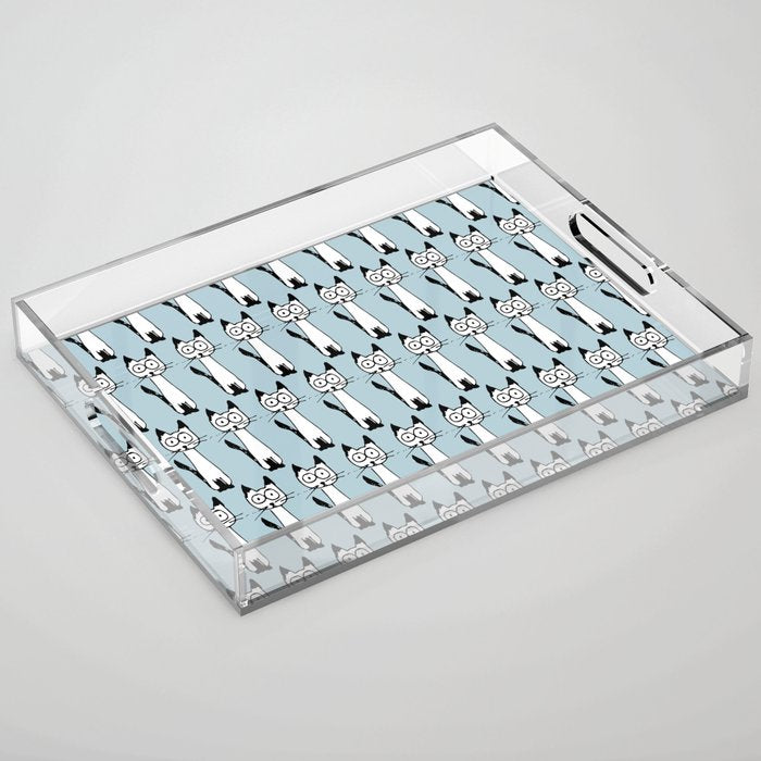Hey it's a cat! Acrylic Tray Gallery Image 1