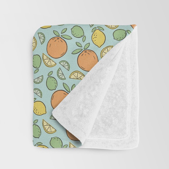 Summer Citrus Throw Blanket Gallery Image 3