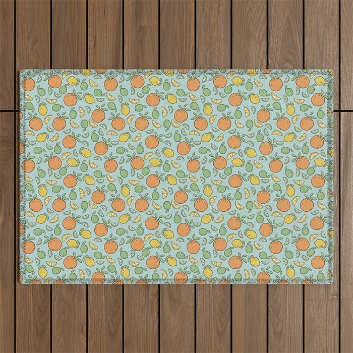 Summer Citrus Outdoor Rug Gallery Image 1