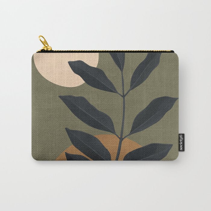 Abstract Art /Minimal Plant 40 Carry All Pouch Gallery Image 1