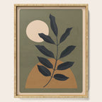 Abstract Art /Minimal Plant 40 Serving Tray Gallery Image 1