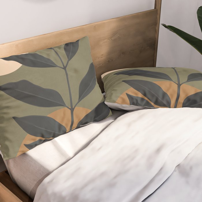 Abstract Art /Minimal Plant 40 Pillow Sham Gallery Image 2