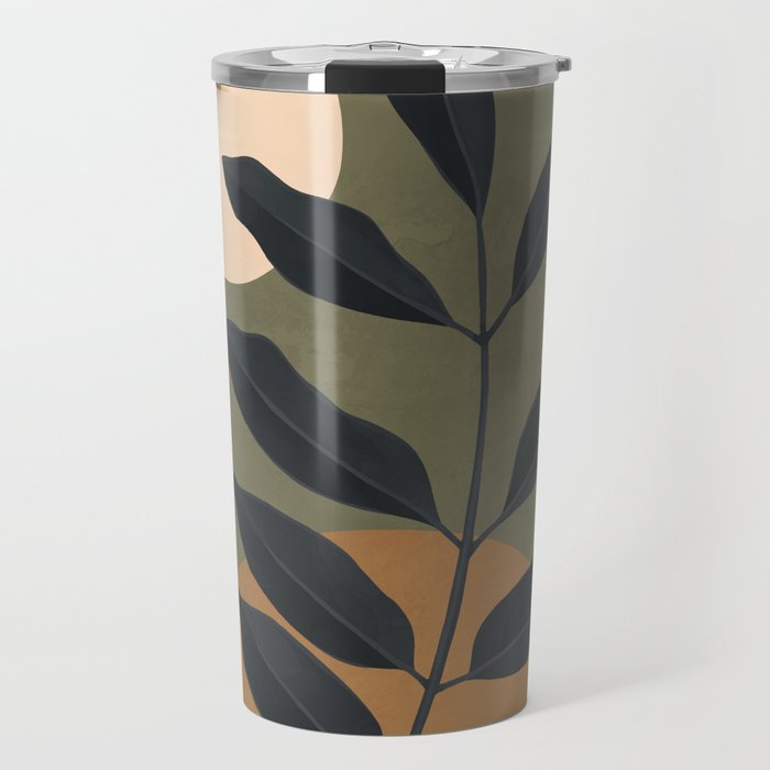 Abstract Art /Minimal Plant 40 Travel Mug Gallery Image 1