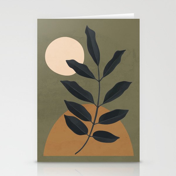 Abstract Art /Minimal Plant 40 Stationery Card Gallery Image 2