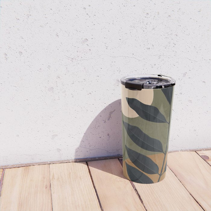 Abstract Art /Minimal Plant 40 Travel Mug Gallery Image 4
