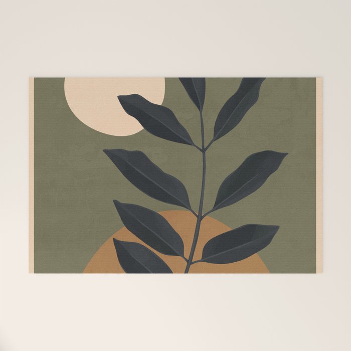 Abstract Art /Minimal Plant 40 Welcome Mat Gallery Image 1
