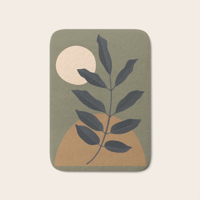 Abstract Art /Minimal Plant 40 Bath Mat Gallery Image 1