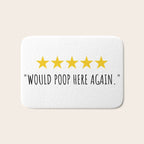 Would Poop Here Again Bath Mat Gallery Image 1