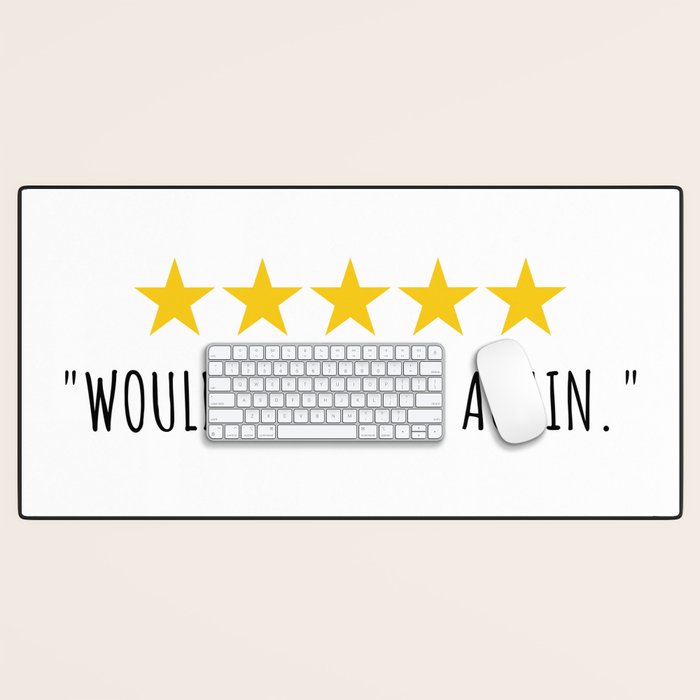 Would Poop Here Again Desk Mat Gallery Image 1