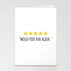 Would Poop Here Again Stationery Card Gallery Image 2