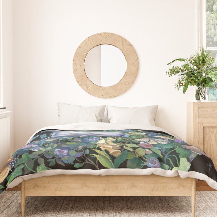 Unicorns Magical Rose Garden Duvet Cover Gallery Image 3