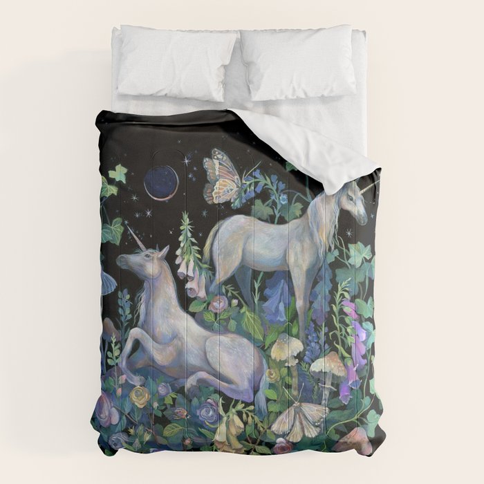 Unicorns Magical Rose Garden Comforter Gallery Image 6