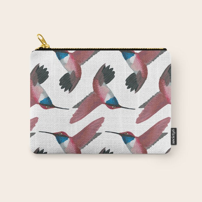 Red Hummingbird  Carry All Pouch Gallery Image 1