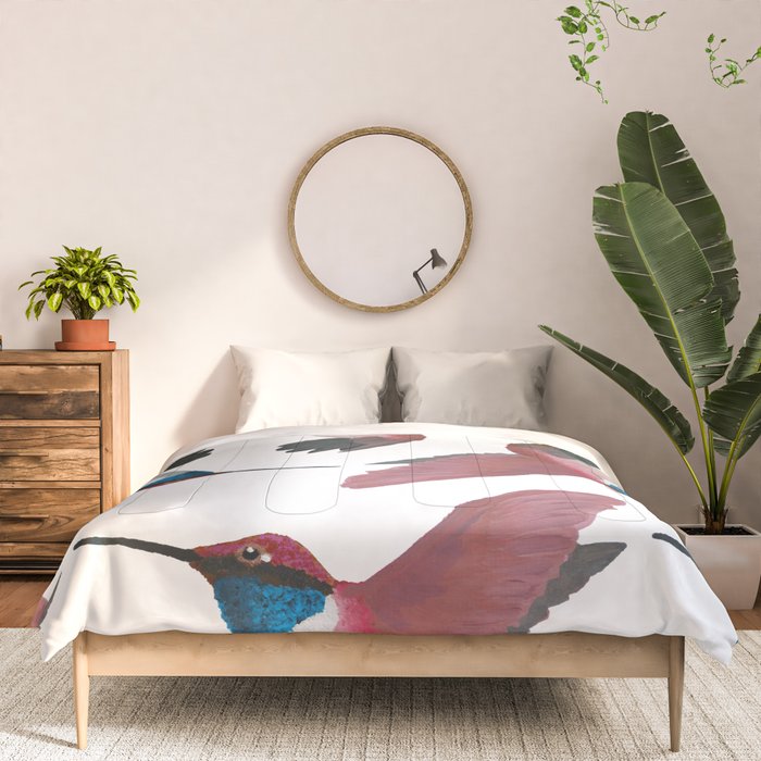 Red Hummingbird  Comforter Gallery Image 3