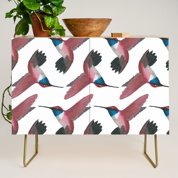Red Hummingbird  Credenza Gallery Image 1