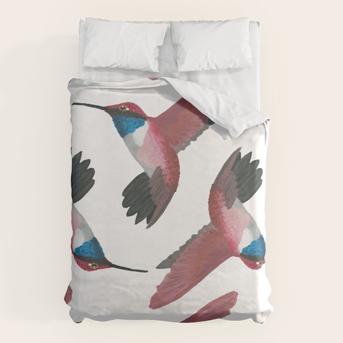 Red Hummingbird  Duvet Cover Gallery Image 6