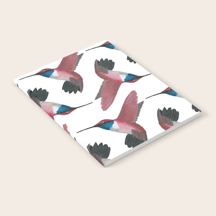 Red Hummingbird  Notebook Gallery Image 1