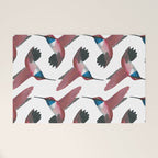 Red Hummingbird  Welcome Mat Gallery Image 1