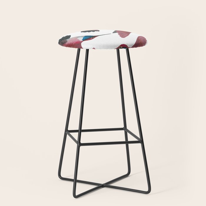 Red Hummingbird  Stool Gallery Image 1