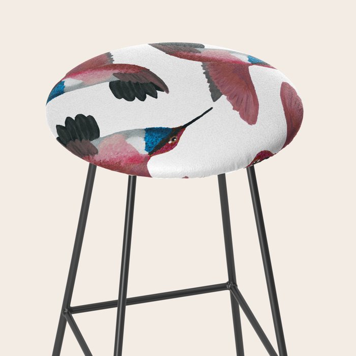 Red Hummingbird  Stool Gallery Image 2