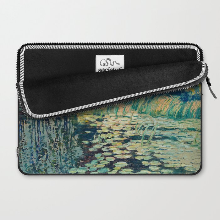 VaÌclav RadimskyÌ Landscape with lily pond Oil Painting  Laptop Sleeve Gallery Image 2