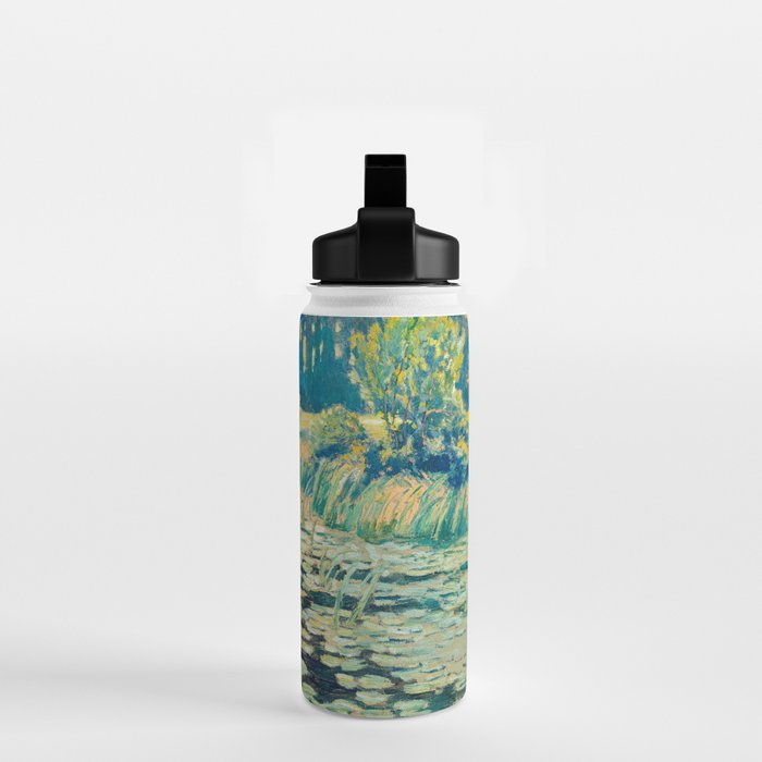 VaÌclav RadimskyÌ Landscape with lily pond Oil Painting  Water Bottle Gallery Image 2