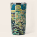 VaÌclav RadimskyÌ Landscape with lily pond Oil Painting  Travel Mug Gallery Image 1