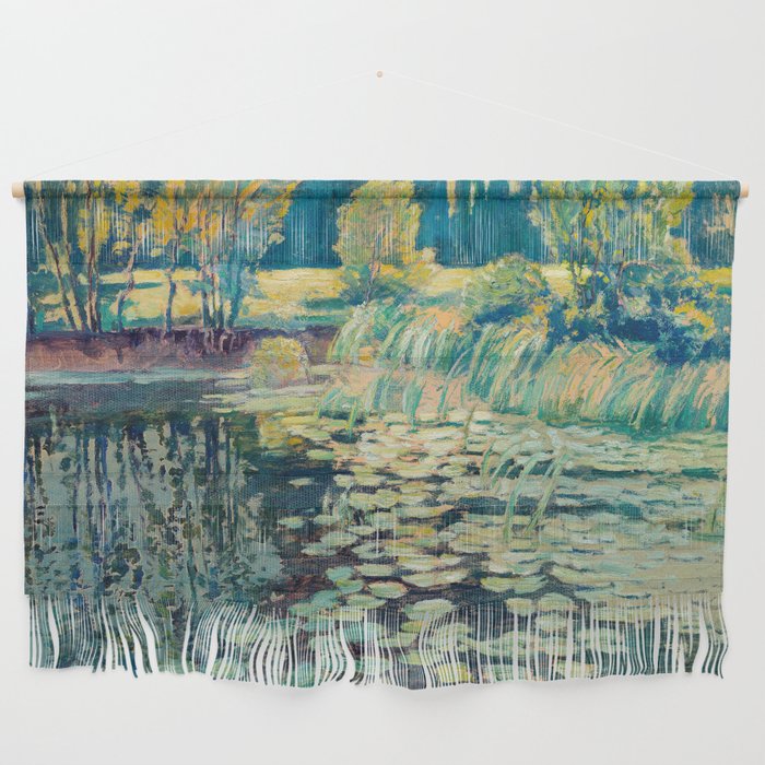 VaÌclav RadimskyÌ Landscape with lily pond Oil Painting  Wall Hanging Gallery Image 1