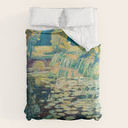 VaÌclav RadimskyÌ Landscape with lily pond Oil Painting  Comforter Gallery Image 6