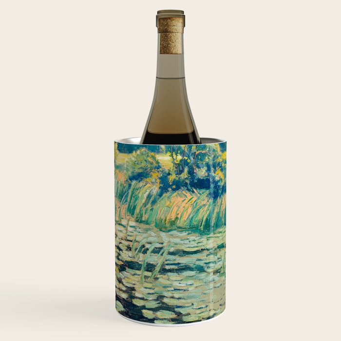 VaÌclav RadimskyÌ Landscape with lily pond Oil Painting  Wine Chiller Gallery Image 3