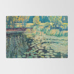 VaÌclav RadimskyÌ Landscape with lily pond Oil Painting  Rug Gallery Image 2