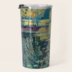VaÌclav RadimskyÌ Landscape with lily pond Oil Painting  Travel Mug Gallery Image 3