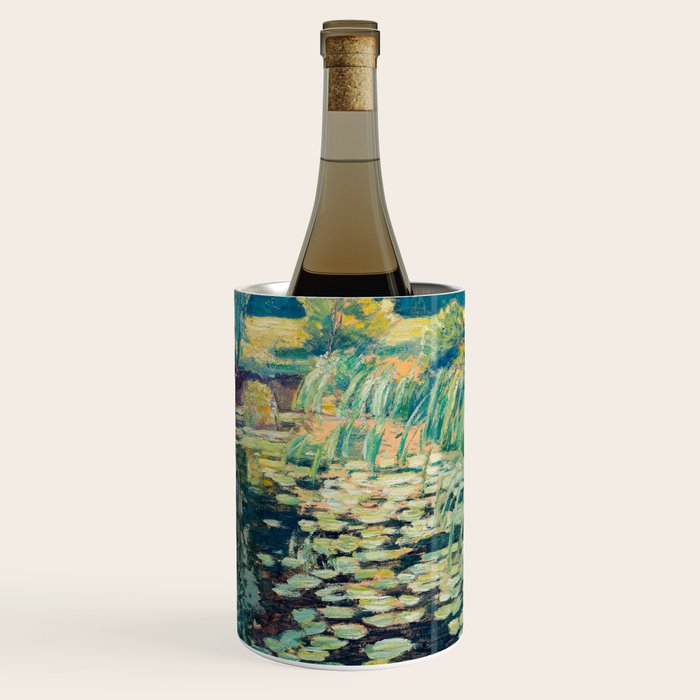 VaÌclav RadimskyÌ Landscape with lily pond Oil Painting  Wine Chiller Gallery Image 1