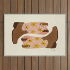 Cowgirl Boots â Blush & Mint Outdoor Rug Gallery Image 1