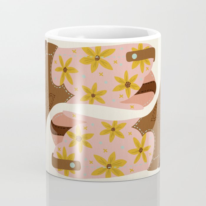 Cowgirl Boots â Blush & Mint Coffee Mug Gallery Image 4